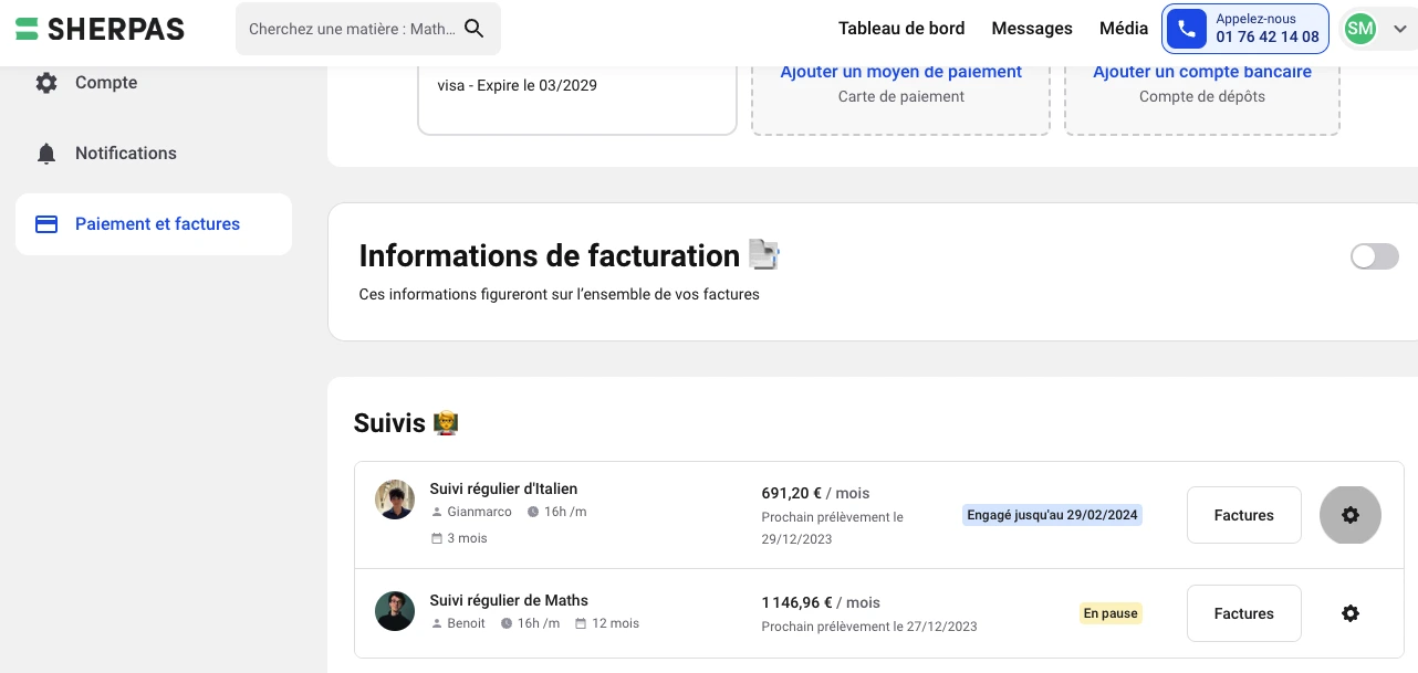 Mode vacances sur le compte Les Sherpas